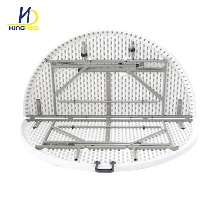 6 Feet HDPE Plastic Round Foldable Table for Wedding Rental