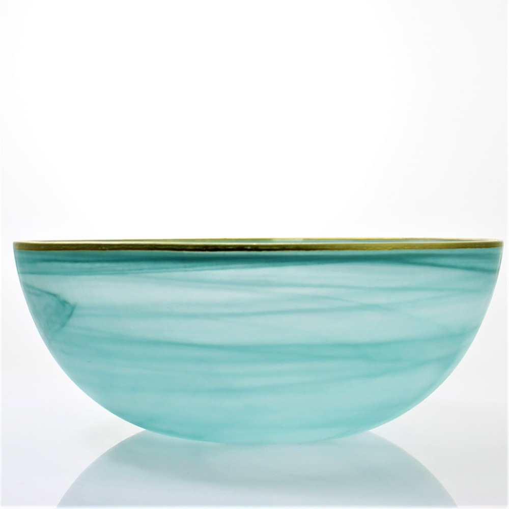 Green Colored Glass Bowl