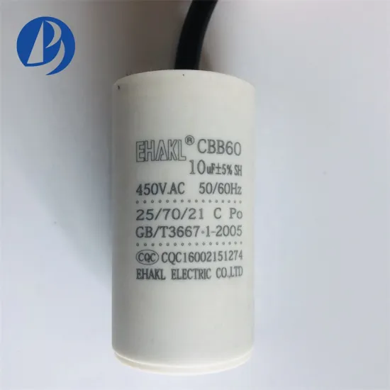 High-Quality CBB60 450V 10UF Capacitors with Plastic Case for AC Motor Operation