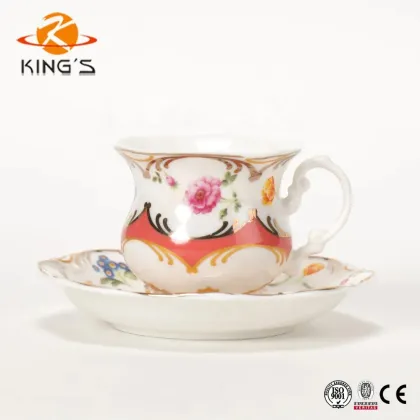 Wholesale Royal Style New Bone China Cups & Saucers - Ceramic Coffee Cup Supplier