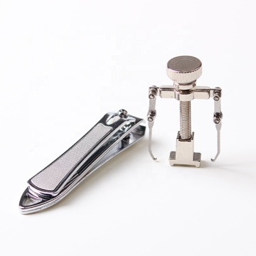 Custom Logo Low Moq Edelstahl Nagel Clipper ToeNail Correction Set mit Metallhülle
