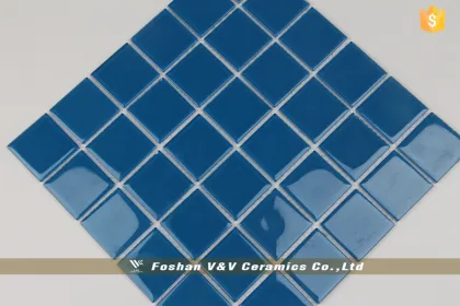 Foshan Swimming Pool Mosaic, Blue Glass Mosaic