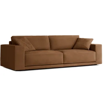 Handmade Customized 2-Seater Living Room Sofa with Comfortable Pillows