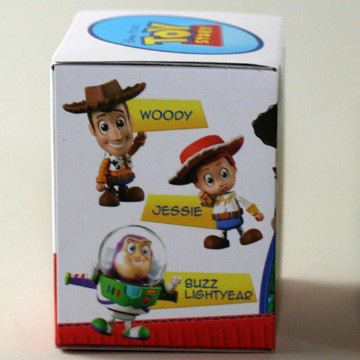 White paperboard mounting toy packaging box