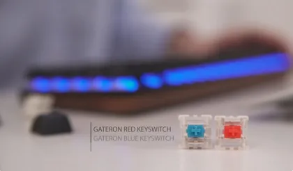 GATERON Switch X Bows Walnut Ergonomic Wireless Mini 60% RGB Mechanical Keyboard