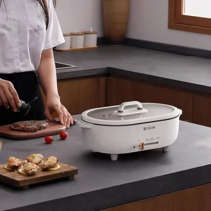 High-Quality 3L Korean Electric Cooking Pot - Multifunctional Home Use Hot Pot