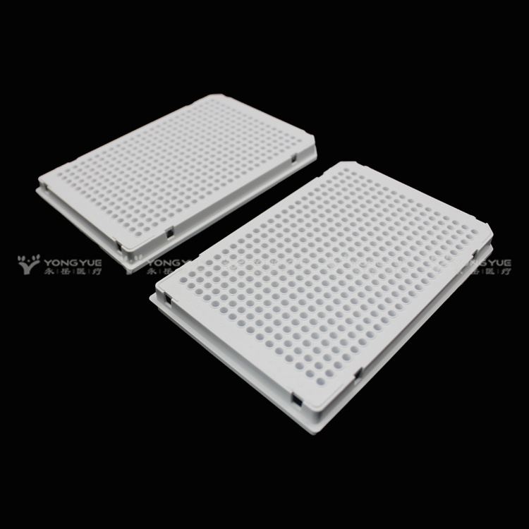 40ul 384 Well Pcr Plate Full Skirt White Frame White Tube