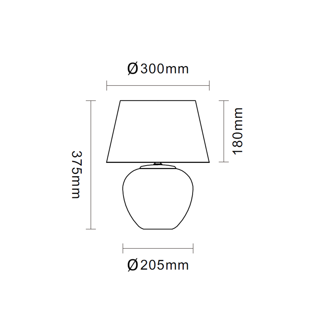 Dark Bronze texture Ceramic Table Lamp-05