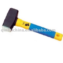 German type stoning hammer with colour plastic-coating handle