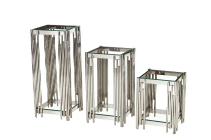 Luxe Golden Tiered Plant Stand Set