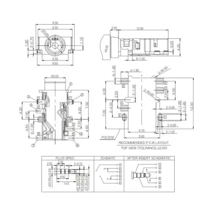 3.5mm Earphone Jack Connector
