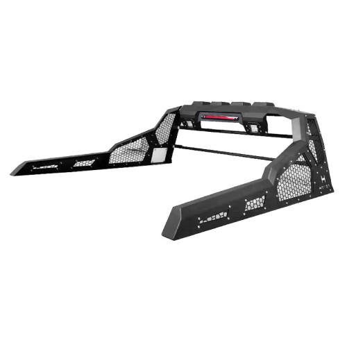 Accesorios 4x4 Barra de rollo de camión con placa rígida espejo de orificio de panal para L200 2024