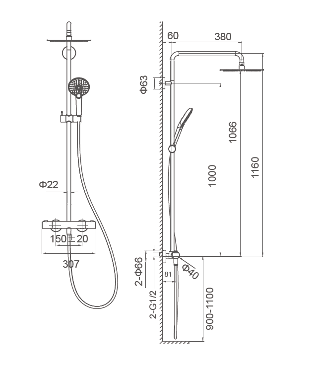 Thermostatic Shower Faucets