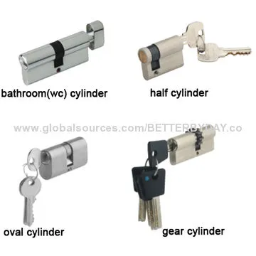 Euro profile brass KABA computer cylinder 2-line/14-pin mortise door handle lock, high security