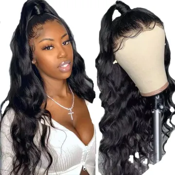 Full Transparent 360 Lace Wig Raw Indian Virgin Natural Human Hair Glueless Swiss Hd Full 360 Lace Wig For Black Women