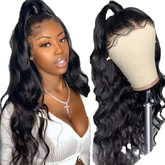 Full Transparent 360 Lace Wig Raw Indian Virgin Natural Human Hair Glueless Swiss Hd Full 360 Lace Wig For Black Women
