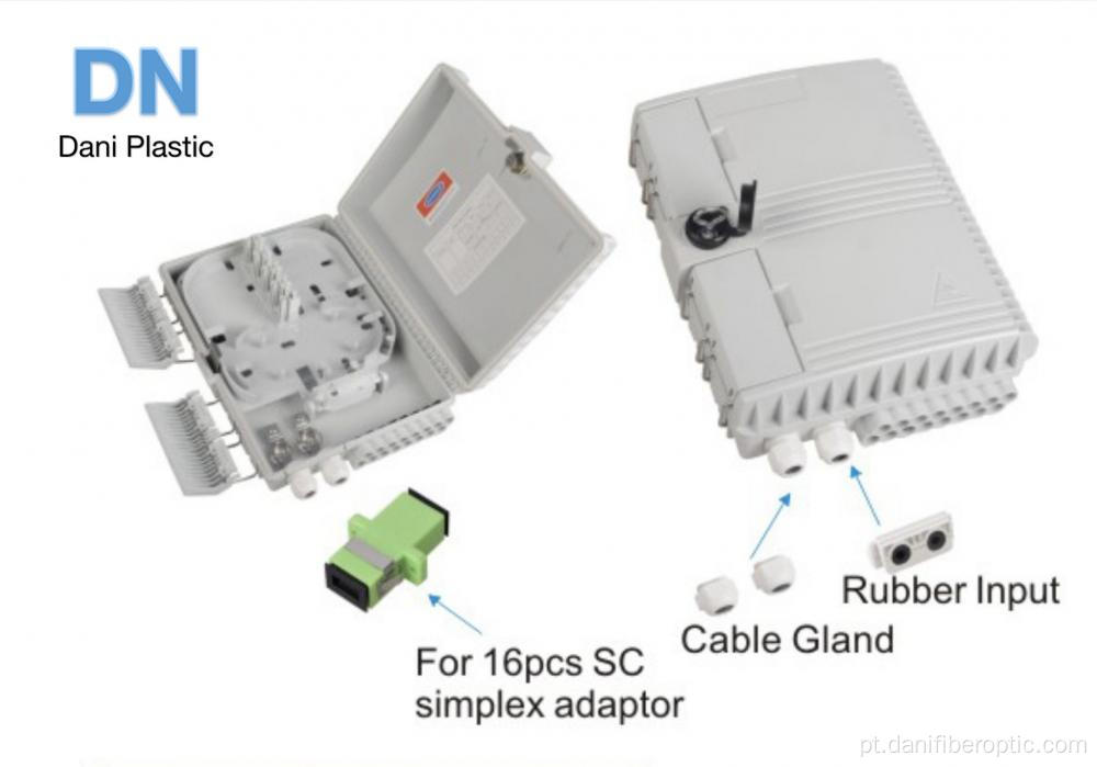 Caixa de emenda de fibra óptica ao ar livre