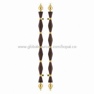 Special door handle for glass door, made in China, golden head and golden neck