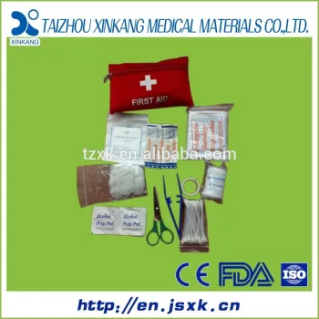 Mini car first aid box first aid kit bag with CE/ISO13485/FDA manufacturer
