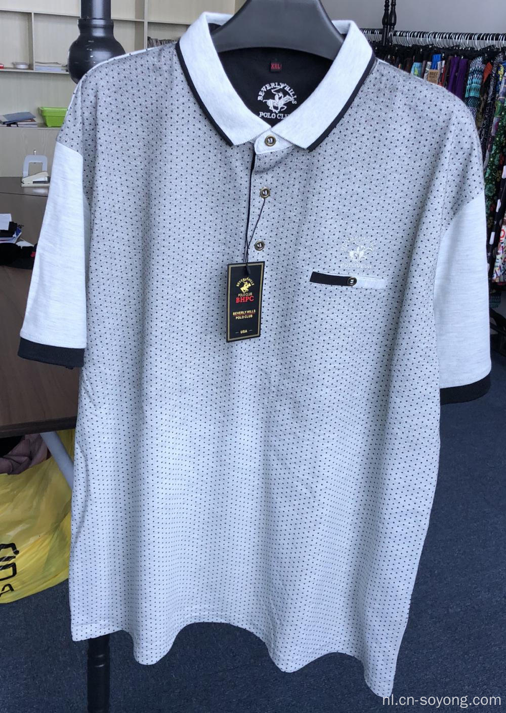 Poloshirts met korte mouwen voor heren met kleurovergang