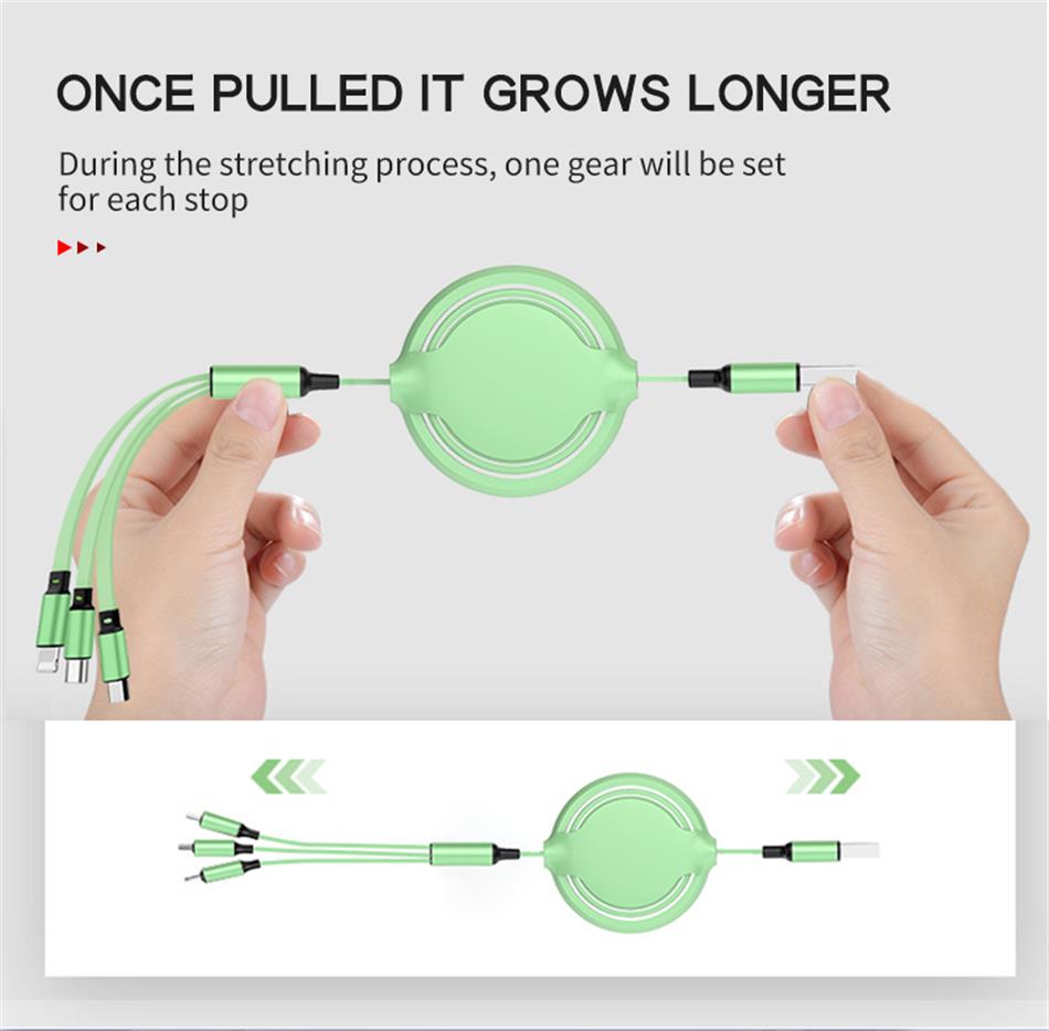 3 in 1 multi charging cable