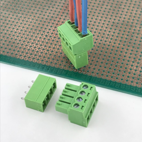 Bloque de terminales de contacto de 4 vías PCB de paso de 3,5 mm