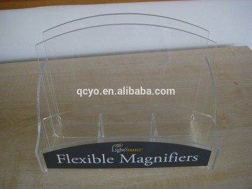 Tri Fold Brochure Holder in Clear, Black or White in shenzhen