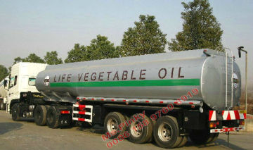 3 Axles Tanker Trailers for 45cbm Lift Vegetable Oil: Available for Sale