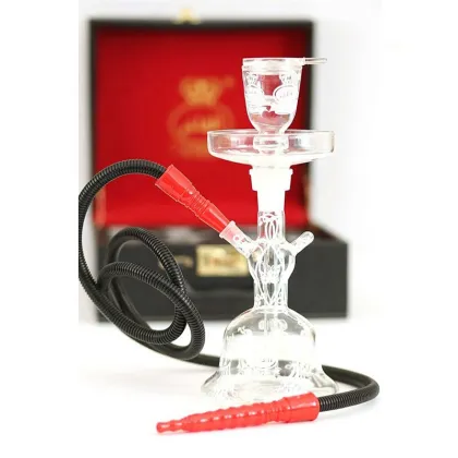 China factory wholesale al fakher hookah chicha narguile al fakher glass hookah shisha with led light