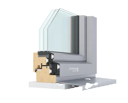 Joyfident Aluminum Clad Wood Casement Passive Window