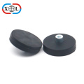 Non-Scratch Neodymium Rubber Magnet with Screwed Bush