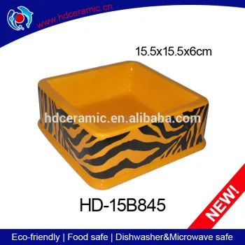 Newest design ceramic pet dog bowl and cat feed trough