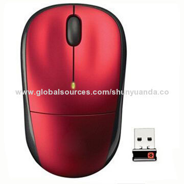 Wireless Mouse, Reception Range, 25m Transmission Frequency, 2.4GHz/5-battery Powered