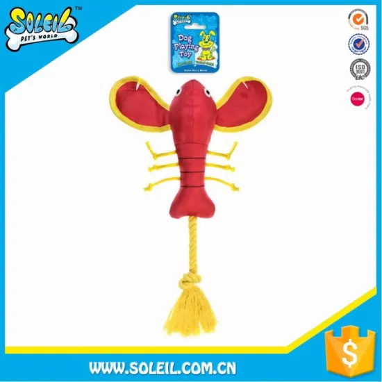 Different Colors Polyester Plush Toy Animals With Cotton Rope