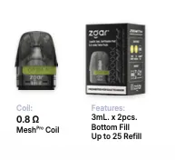 ZGAR Zenith Pod Refillable Cartridges