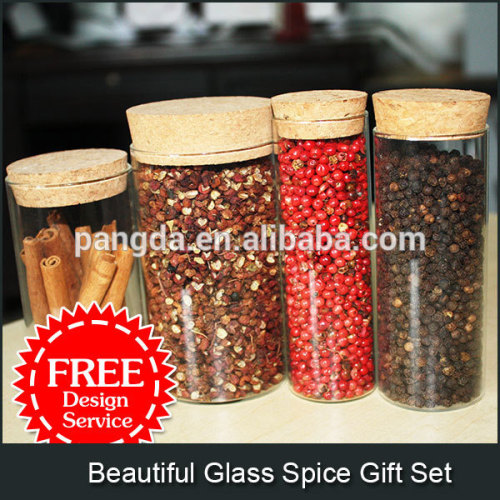 Beautiful Glass Spice Gift Set