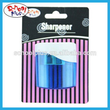 Eco-friendly two holes plastic manual cosmetic pencil sharpener for kids
