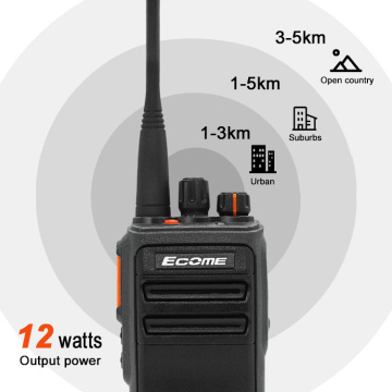 Производство Ecome ET-538 VHF UHF Walkie Talkie Analog Портативный портативный IP68 Водонепроницаемый двусторонний радио