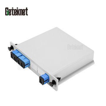 Geteknet OEM 1X4 SC UPC Fiber Optic PLC Splitter Box