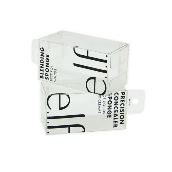 Cosmetic custom printing folding PET packaging box