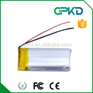 3.7V 500mAh lipo battery 702040 rechargeable lithium ion battery