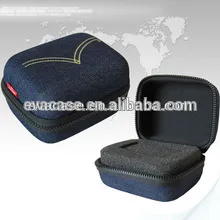 Cheap eva canvas watch box with foam and zipper of custom eva watch case of eva hard watch bag with custormer logo