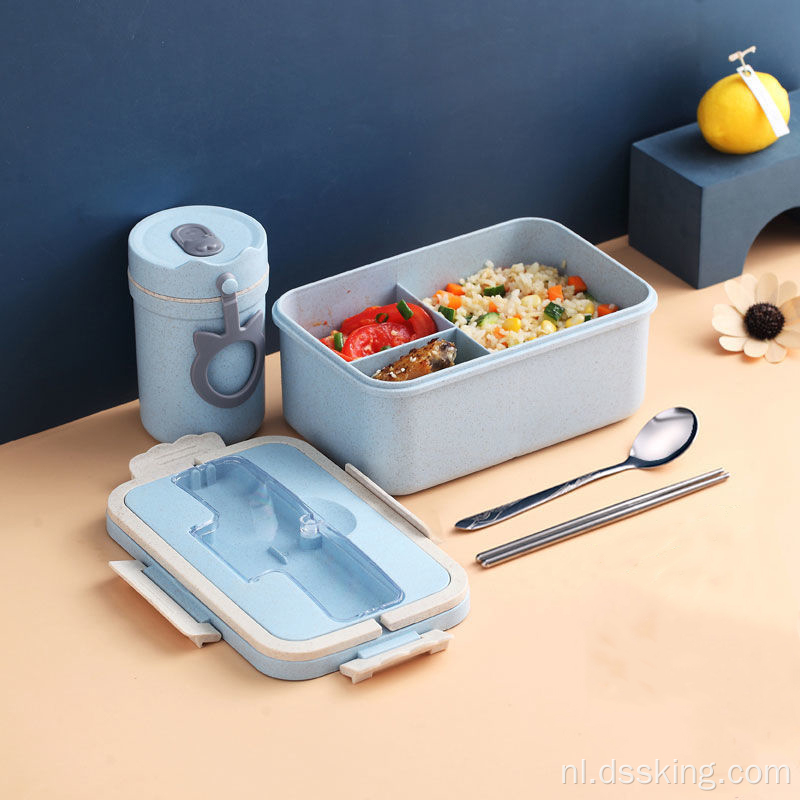 Tarwestro isolatie lunchbox met drie compartimenten