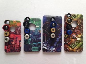 Customized phone case with lens