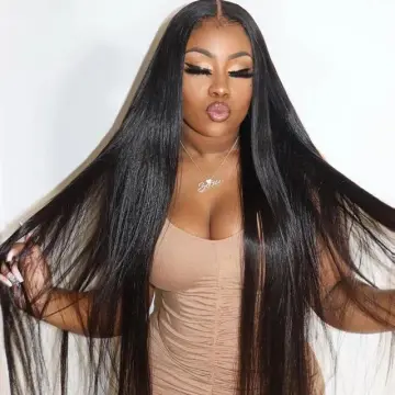 Long Straight 13X6 HD Transparent Lace Frontal Wigs For Women  HAIR Lace Closure Wig 5X5 Straight Lace Front Human Hair Wigs