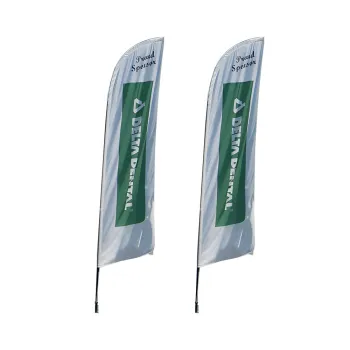 2023 High-Quality Custom Beach Feather Flags for Outdoor Promotion