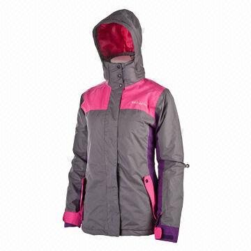Women's Ski Wear/Outdoor/Winter/Snowboarding/Insulated Jacket, Made of 100% Polyester Brushed Peach