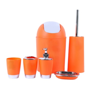 Modern European Luxury Bathroom Accessories Set: Complete 6-Piece Kit for Home
