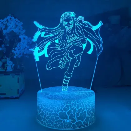 3D Table Light: Anime Demon Slayer Kamen Nidouz Birthday Gift