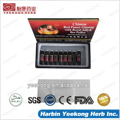 Chinese Red Panax Ginseng Royal Jelly & Bee Pollen